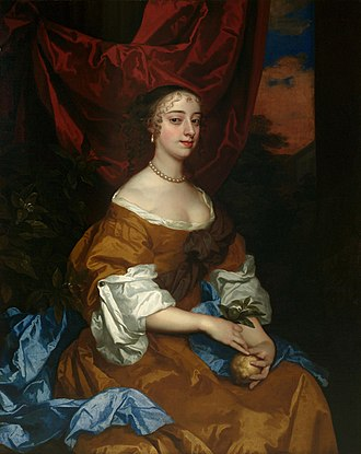 Portrait of Hughes, often credited as the first professional actress on the English stage, by Sir Peter Lely, 1672