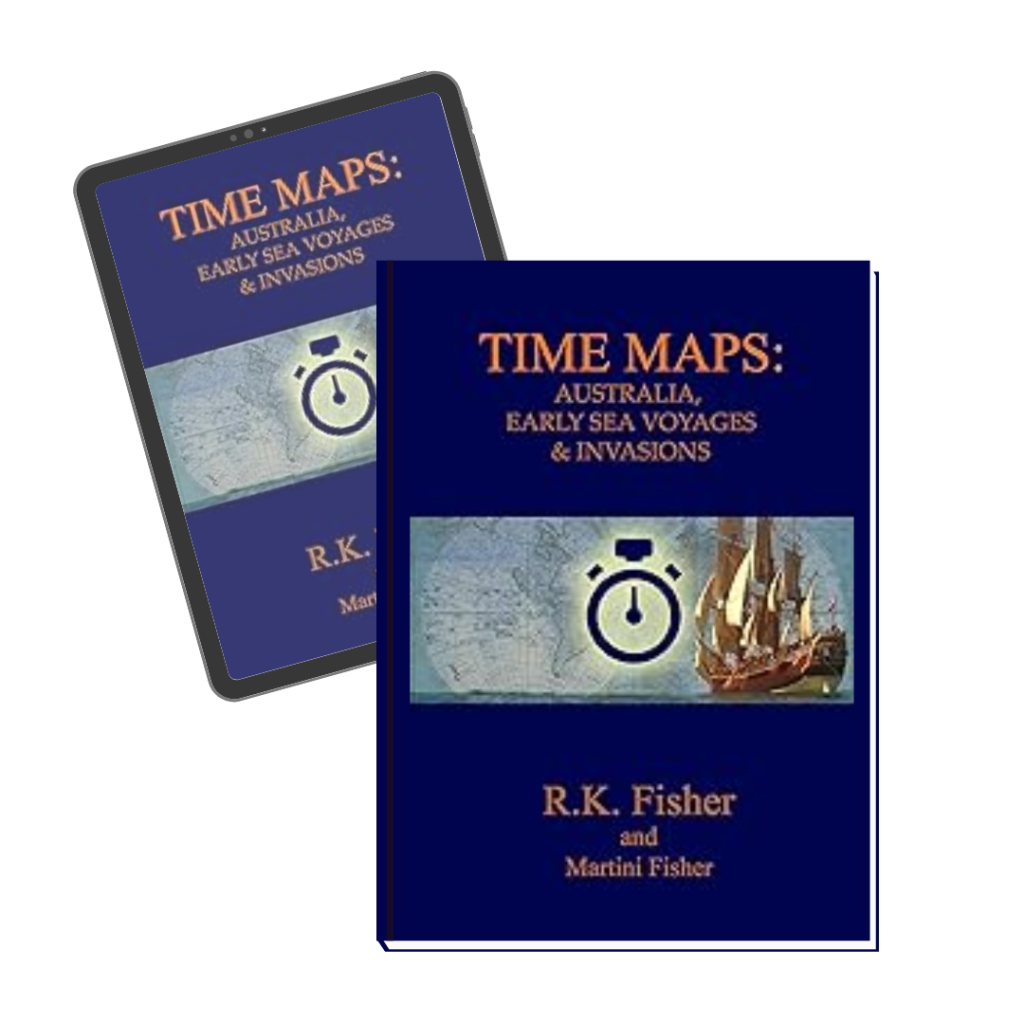 RK Fisher - Martini Fisher - Book - Time Maps 2- Australia, Early Sea Voyages and Invasions