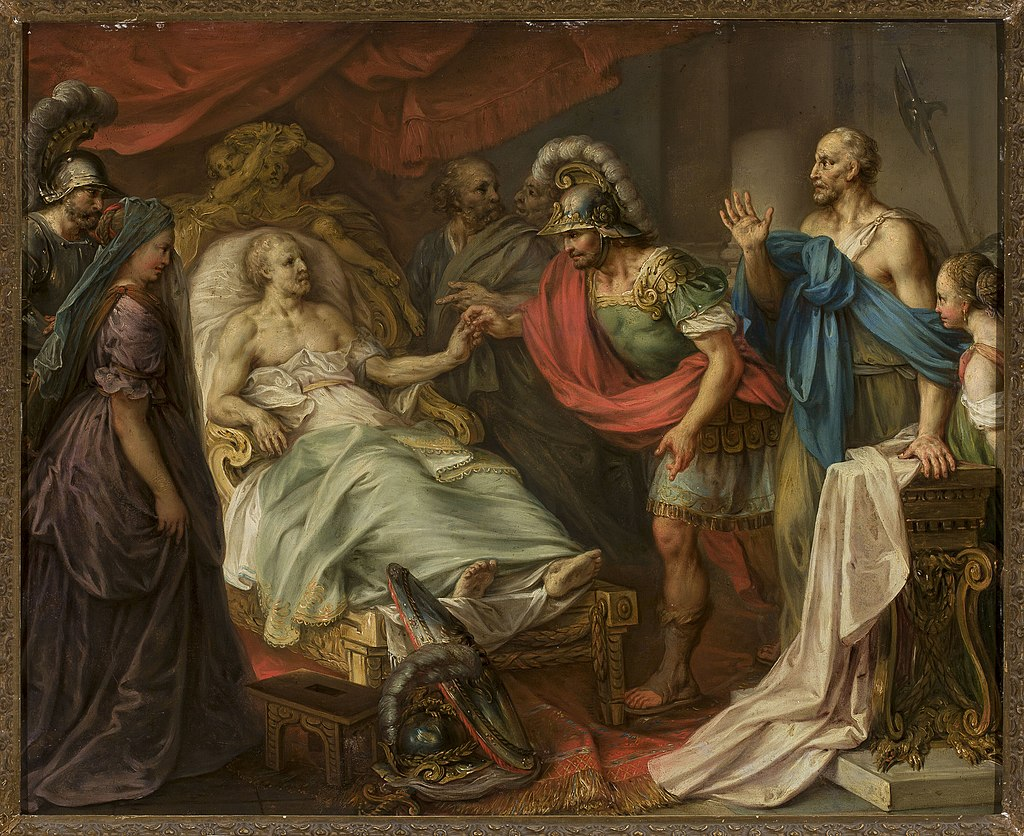 "Death of Belisarius", by Franz Xaver Wagenschön, National Museum in Warsaw