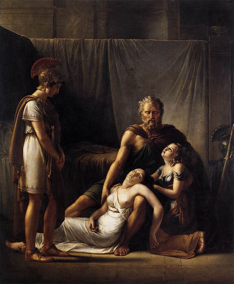 "The Death of Belisarius' Wife" by François Joseph Kinson