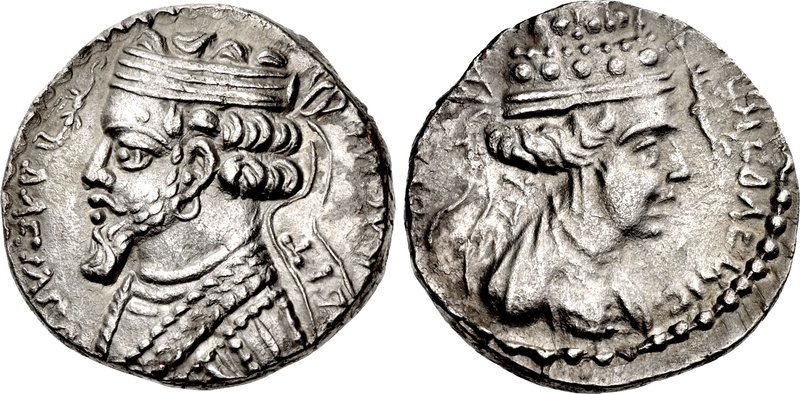 Coin of Phraatakes (Phraates V) with Musa, Seleucia mint. By Classical Numismatic Group, Inc. http://www.cngcoins.com, CC BY-SA 3.0